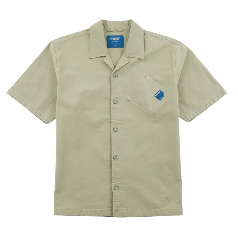 Pexwear Tradesman Shirt Faun Green Ripstop - Steranko Clothing Manchester