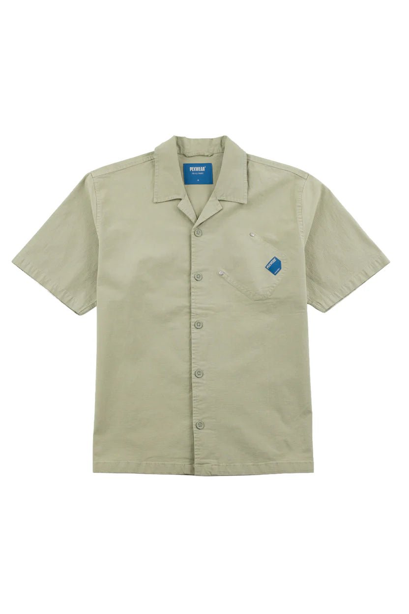 Pexwear Tradesman Shirt Faun Green Ripstop - Steranko Clothing Manchester