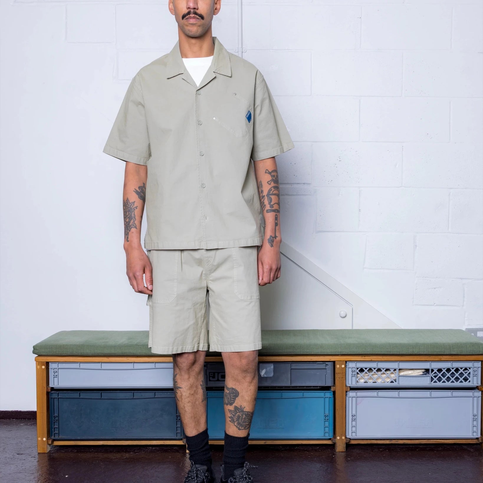 Pexwear Tradesman Short Faun Green Ripstop - Steranko Clothing Manchester