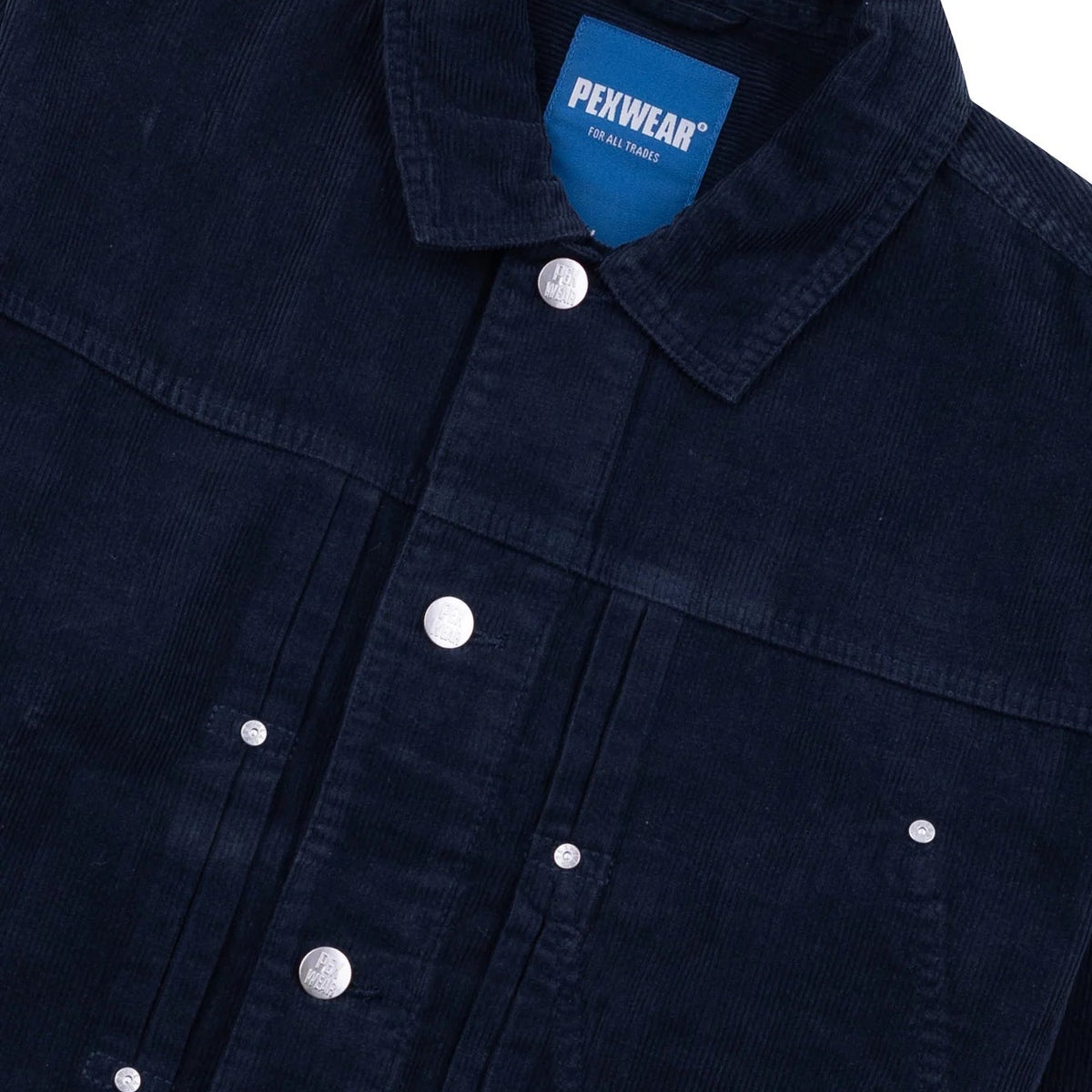Pexwear Trucker Jacket Deep Navy Cord - Steranko Clothing Manchester