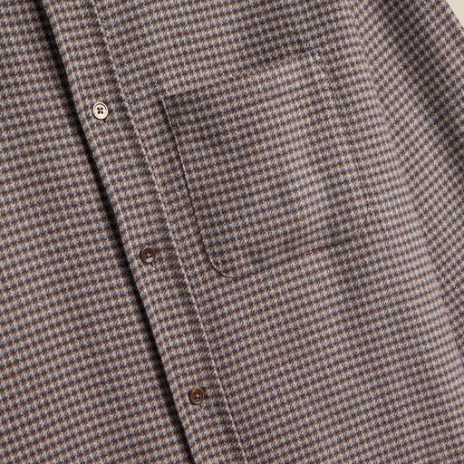 Portuguese Flannel Dylan Shirt Blue / Bordeaux - Steranko Clothing Manchester