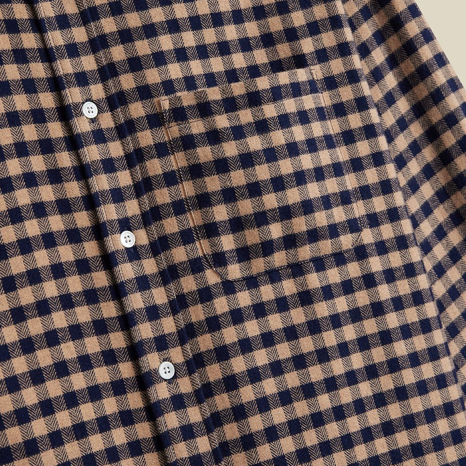 Portuguese Flannel Rocca Shirt Brown - Steranko Clothing Manchester