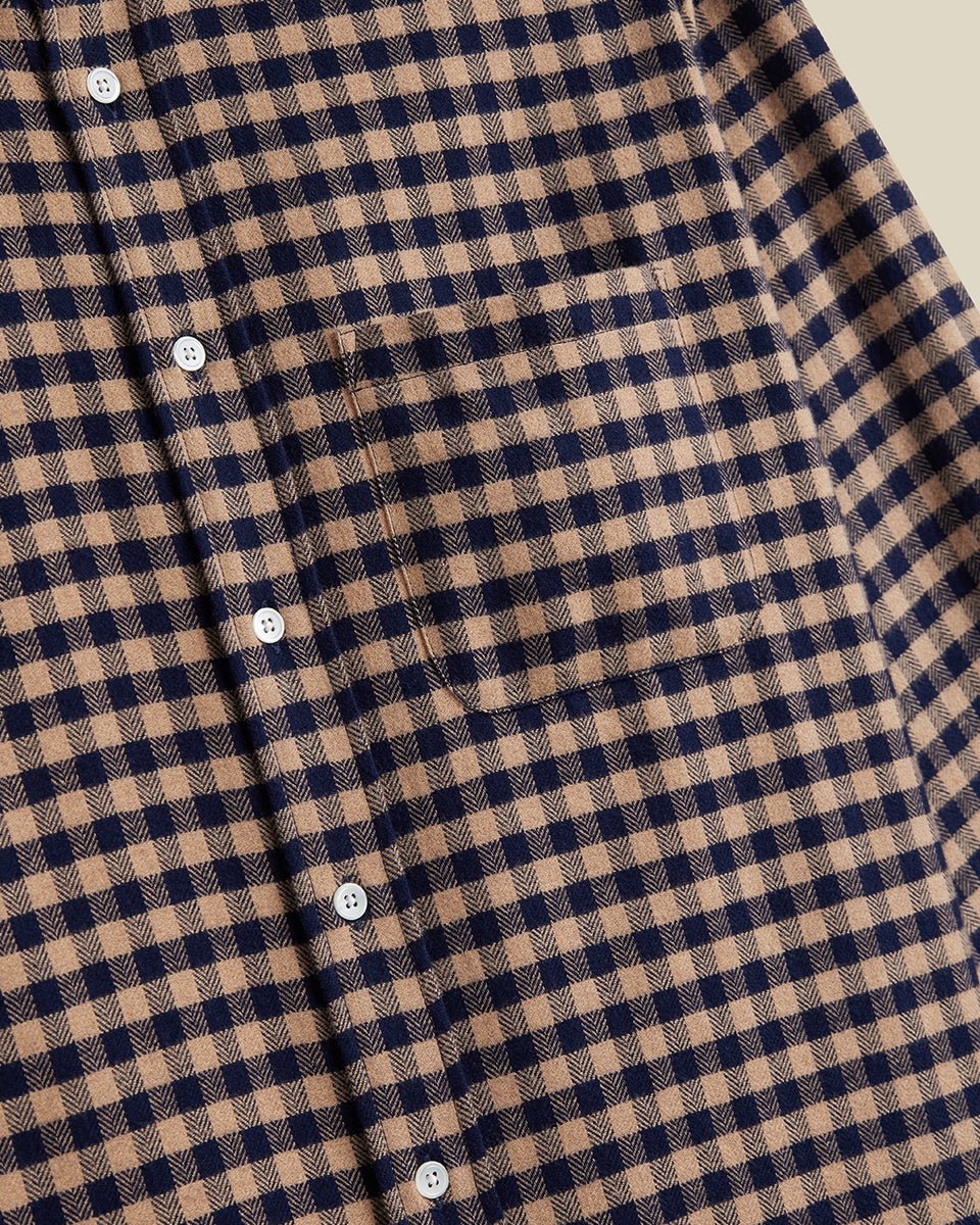 Portuguese Flannel Rocca Shirt Brown - Steranko Clothing Manchester