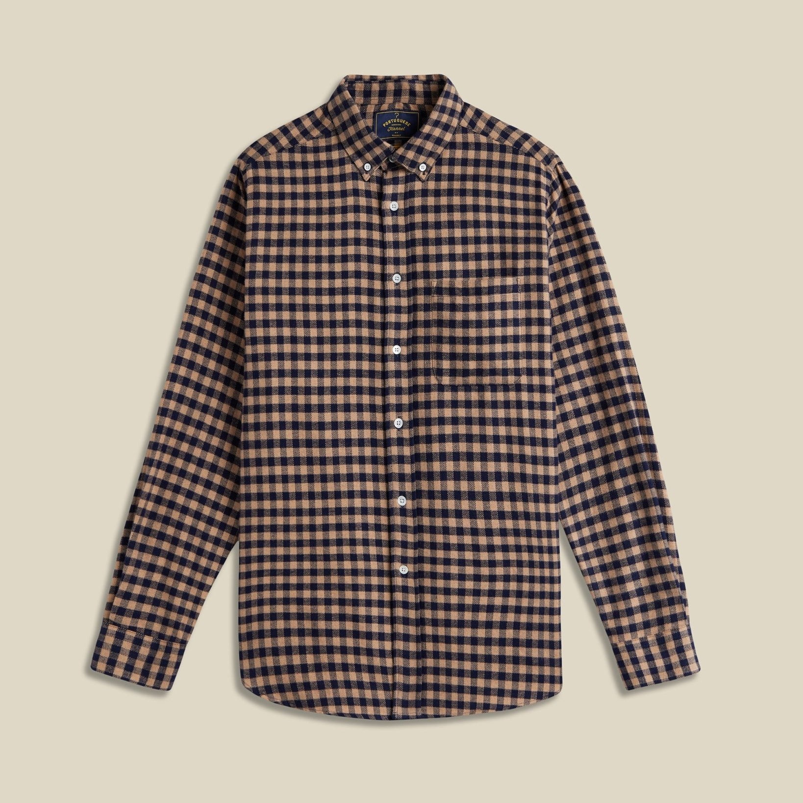 Portuguese Flannel Rocca Shirt Brown - Steranko Clothing Manchester