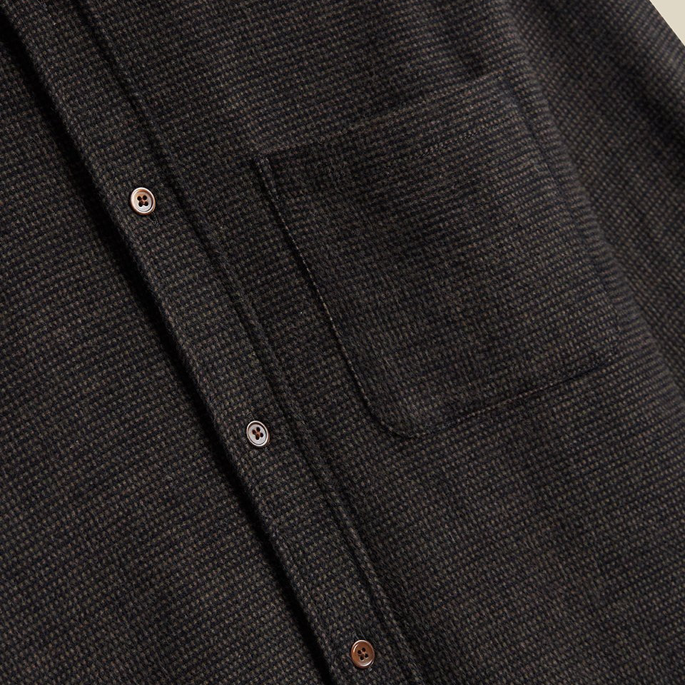 Portuguese Flannel Sounds Shirt Brown - Steranko Clothing Manchester