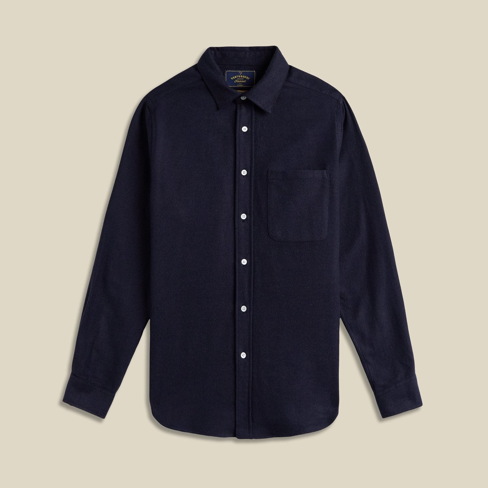 Portuguese Flannel Teca Shirt Navy - Steranko Clothing Manchester