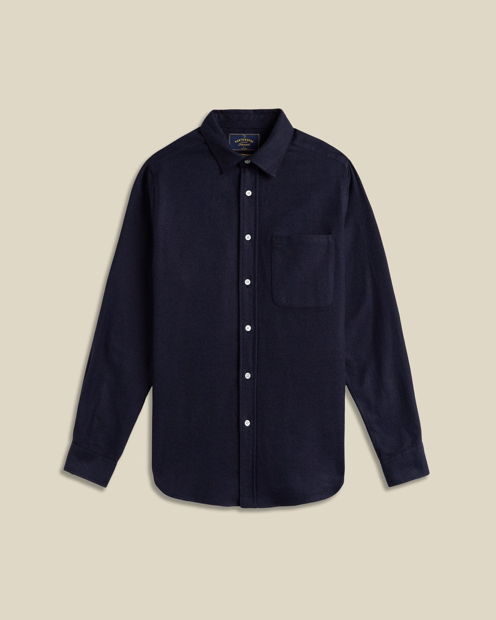 Portuguese Flannel Teca Shirt Navy - Steranko Clothing Manchester