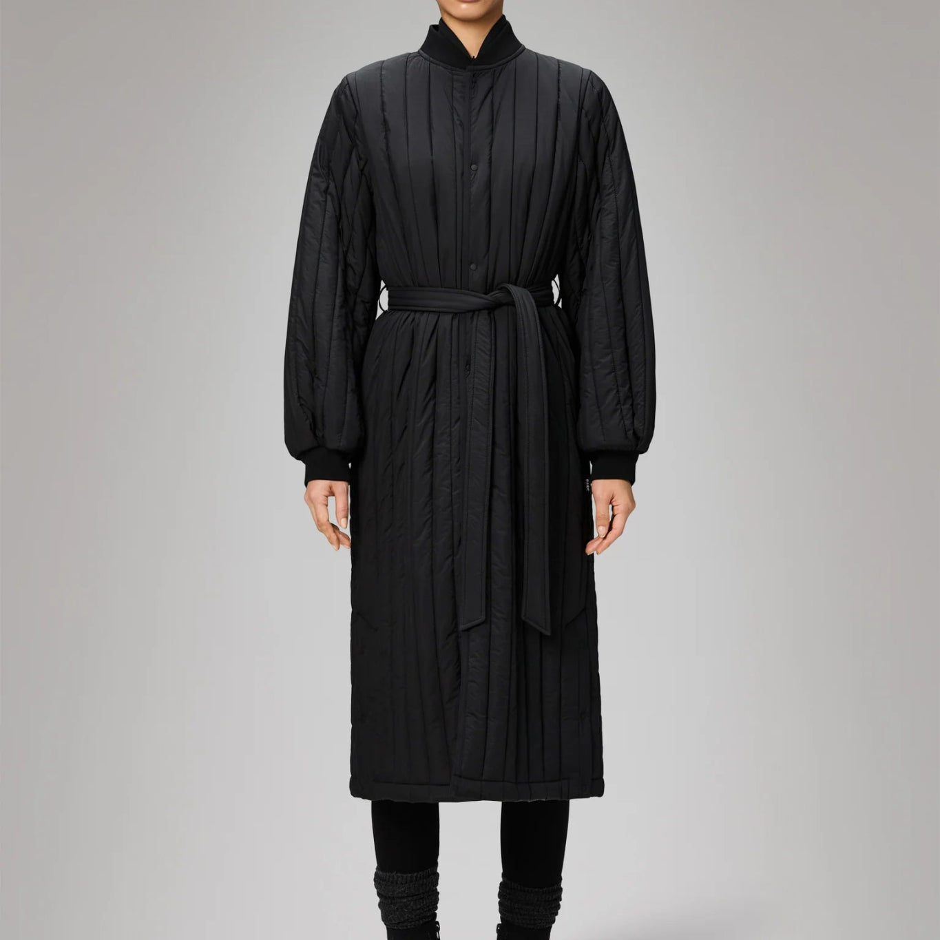 Rains Banja Liner W Coat T1 Black - Steranko Clothing Manchester