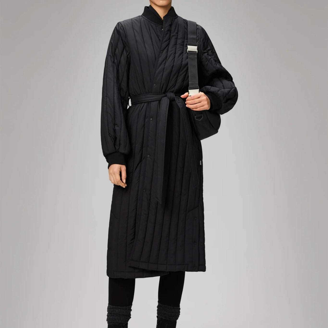 Rains Banja Liner W Coat T1 Black - Steranko Clothing Manchester