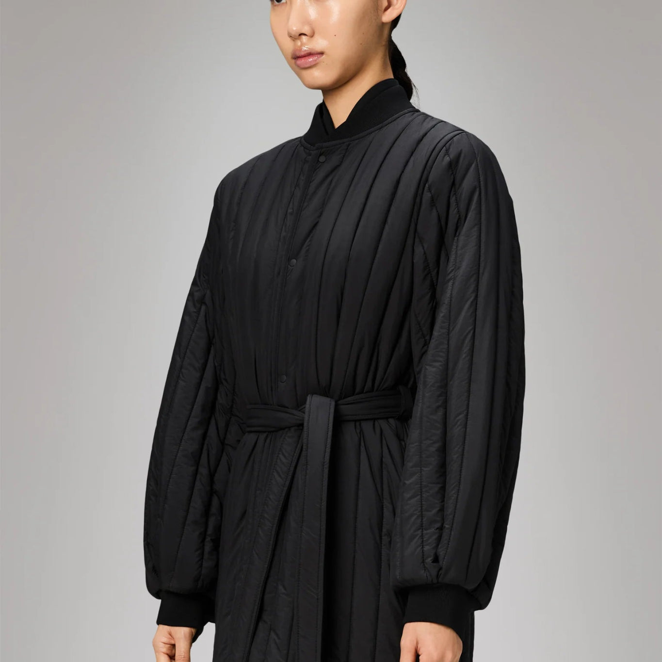 Rains Banja Liner W Coat T1 Black - Steranko Clothing Manchester