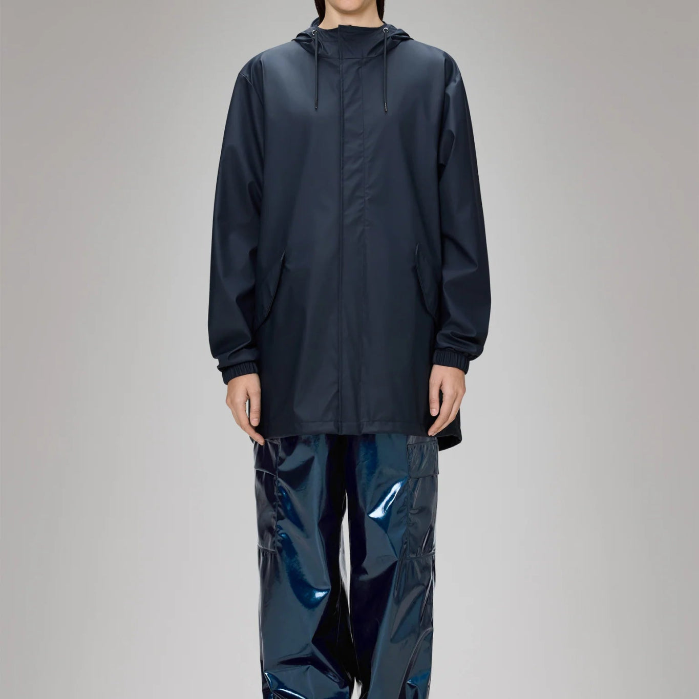 Rains Fishtail Jacket W3 Navy - Steranko Clothing Manchester