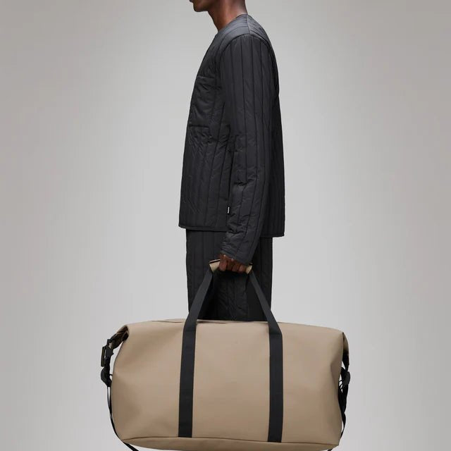 Rains Hilo Weekend Bag Large W3 Beige - Steranko Clothing Manchester