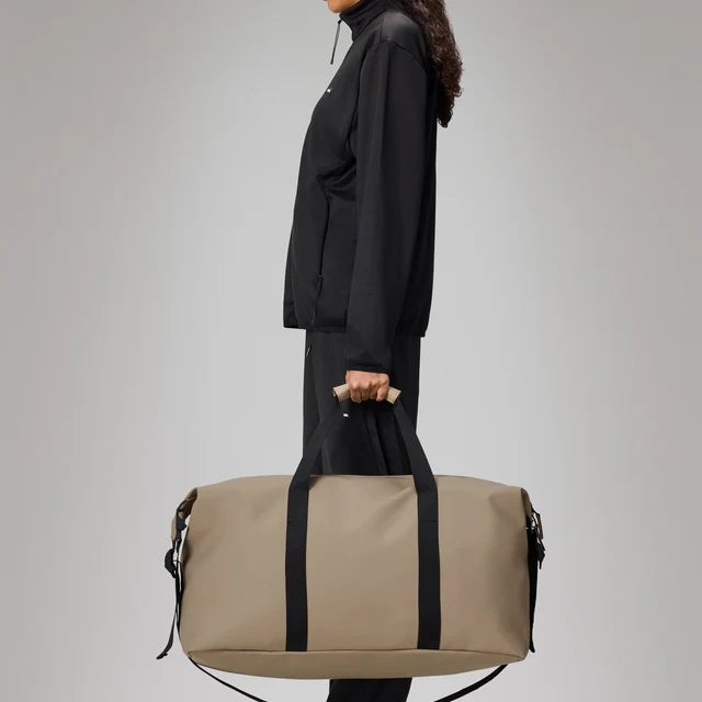 Rains Hilo Weekend Bag Large W3 Beige - Steranko Clothing Manchester