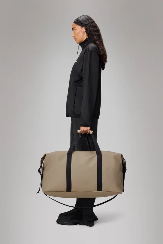 Rains Hilo Weekend Bag Large W3 Beige - Steranko Clothing Manchester