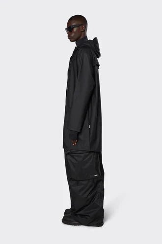 Rains Long Jacket W3 Black - Steranko Clothing Manchester