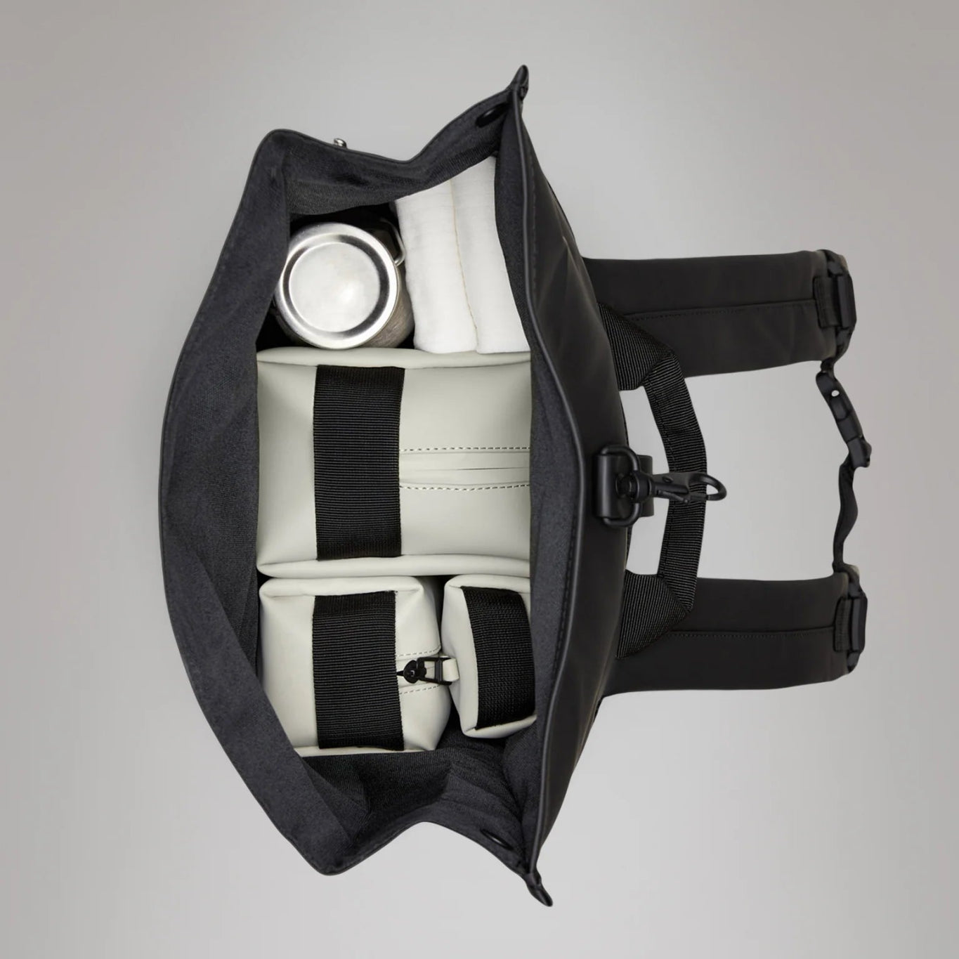 Rains Rolltop Rucksack Black - Steranko Clothing Manchester