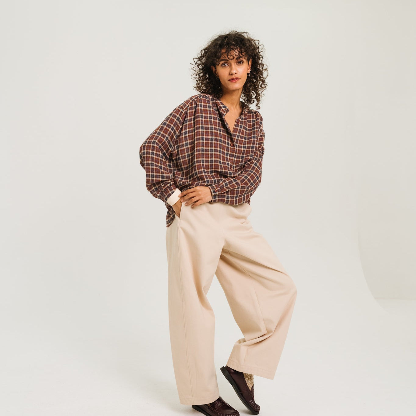 Sacrecoeur Ella Wool Blouse Multi - Steranko Clothing Manchester