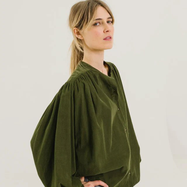 Sacrecoeur Giannita Blouse Algae - Steranko Clothing Manchester