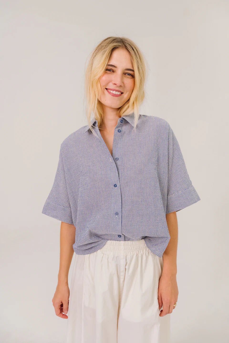 Sacrécoeur Ines Shirt Blue - Steranko Clothing Manchester