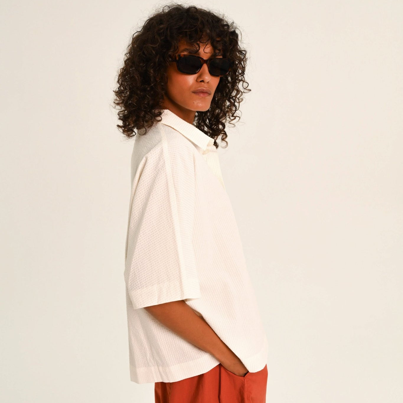 Sacrécoeur Jona Shirt Ecru - Steranko Clothing Manchester