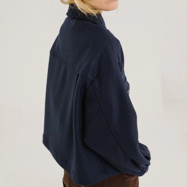 Sacrecoeur Mia Overshirt Navy - Steranko Clothing Manchester