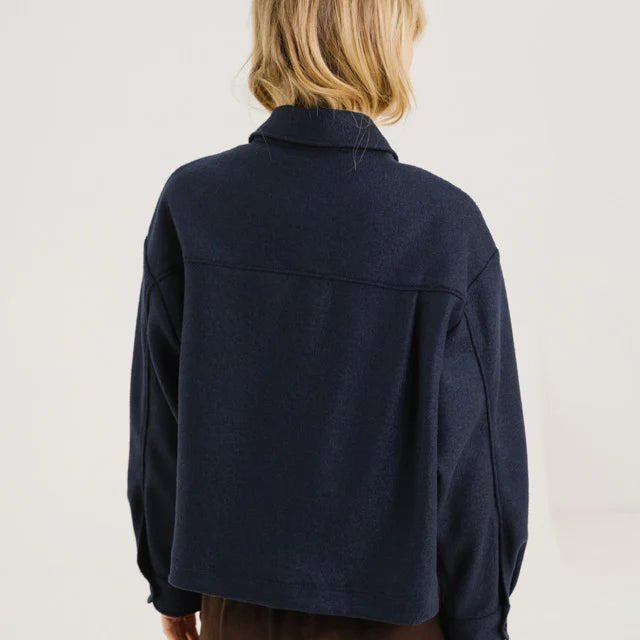 Sacrecoeur Mia Overshirt Navy - Steranko Clothing Manchester