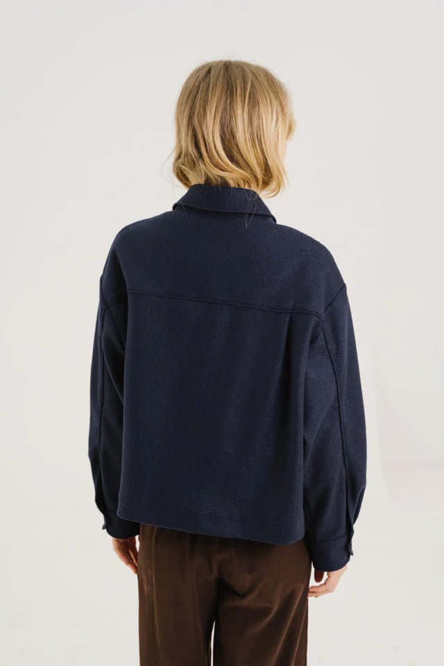 Sacrecoeur Mia Overshirt Navy - Steranko Clothing Manchester