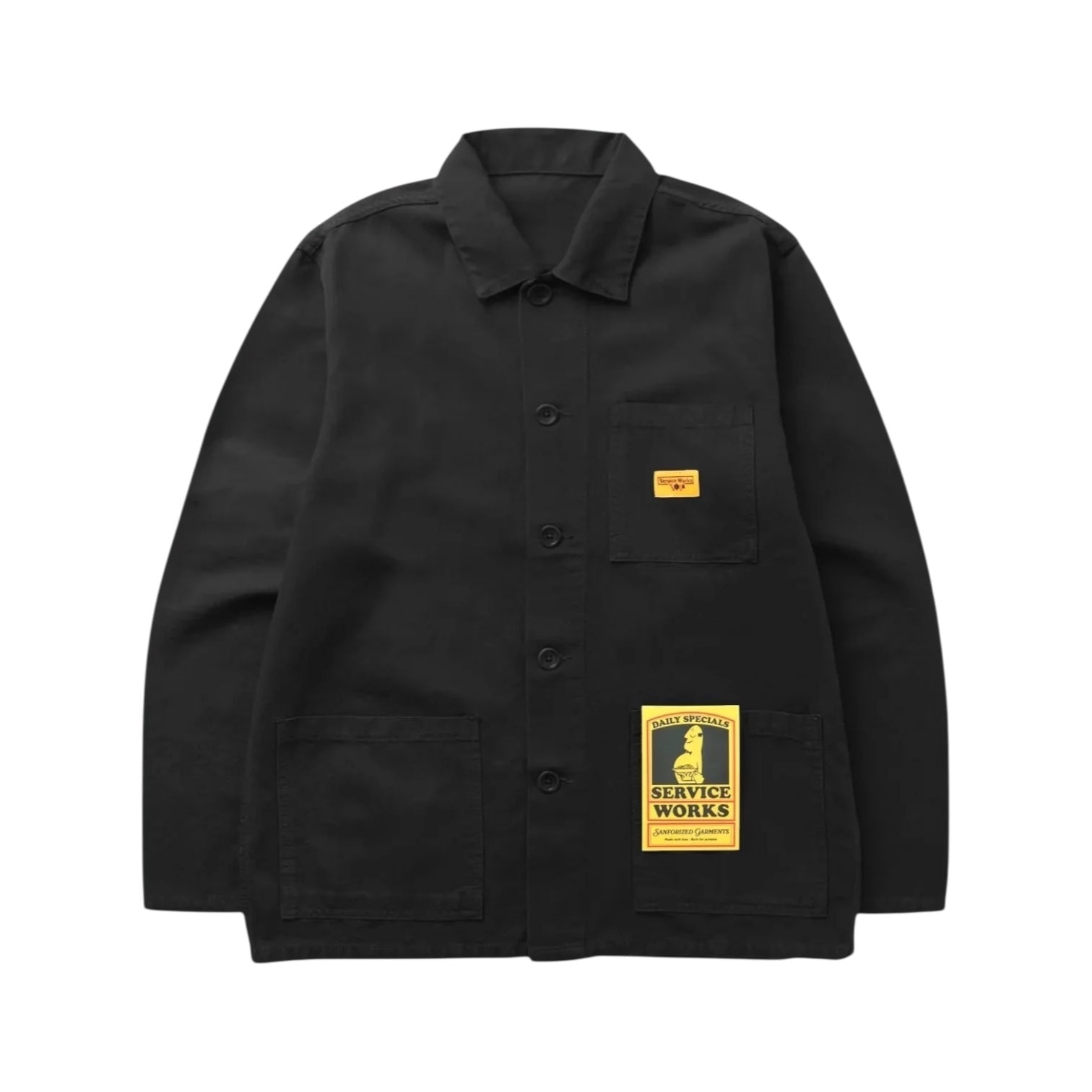 Service Works Chore Shirt Black - Steranko Clothing Manchester