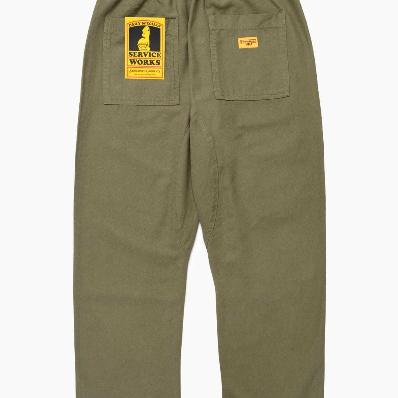 Service Works Classic Chef Pant Olive - Steranko Clothing Manchester