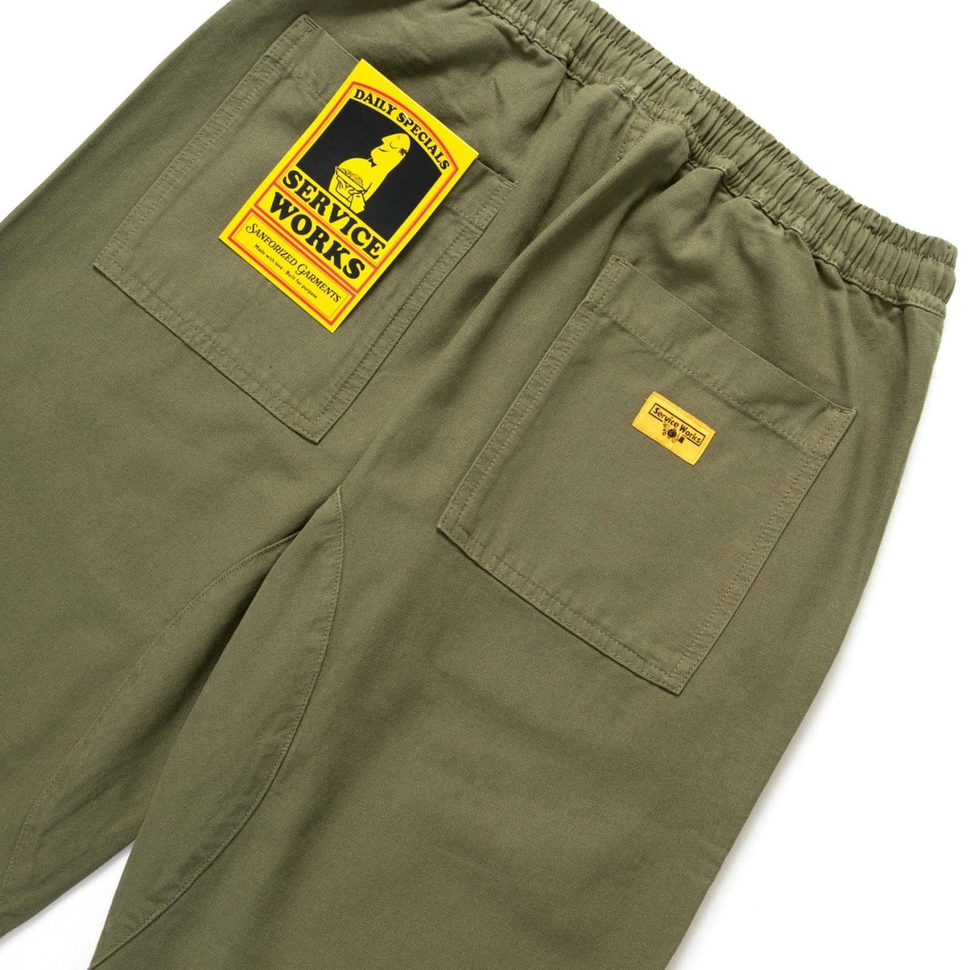 Service Works Classic Chef Pant Olive - Steranko Clothing Manchester