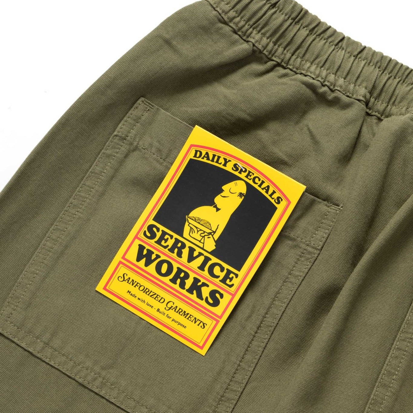 Service Works Classic Chef Pant Olive - Steranko Clothing Manchester