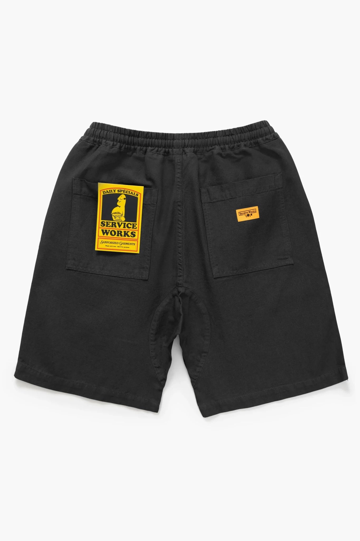 Service Works Classic Chef Shorts Black - Steranko Clothing Manchester