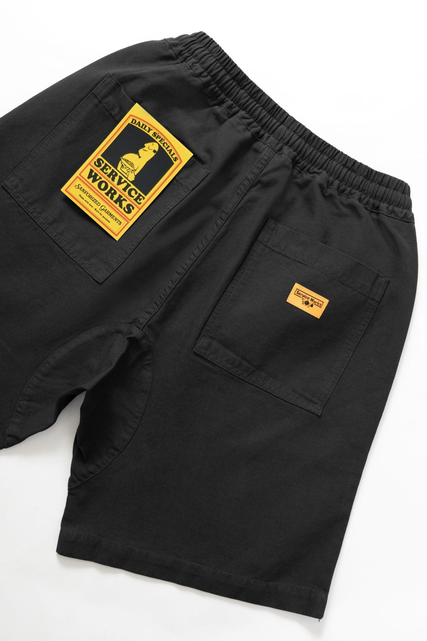 Service Works Classic Chef Shorts Black - Steranko Clothing Manchester