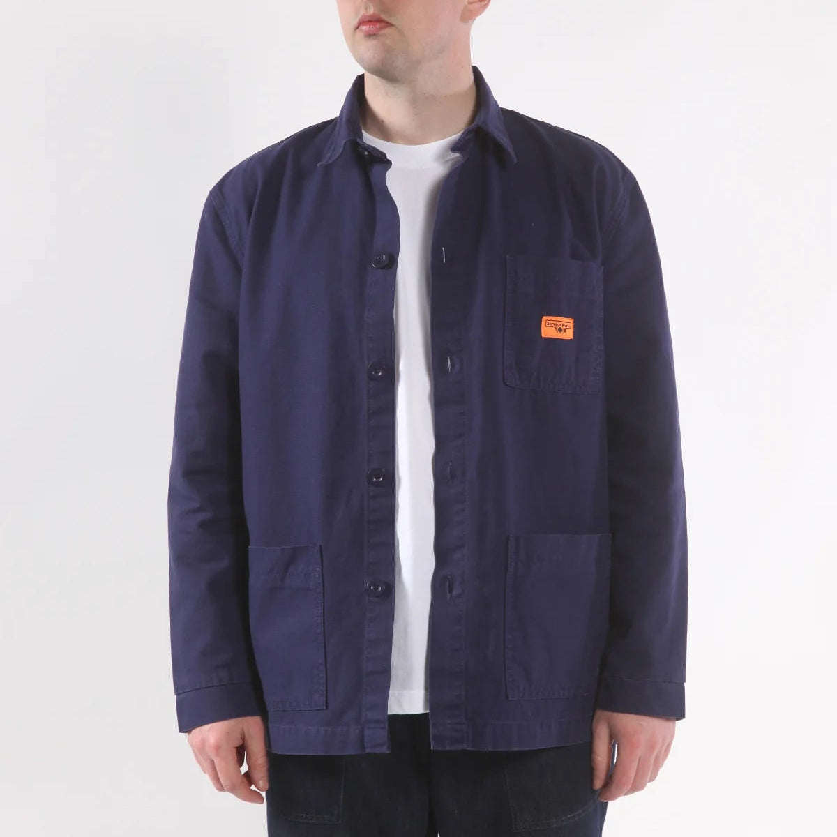 Service Works Classic Chore Shirt Dark Navy - Steranko Clothing Manchester