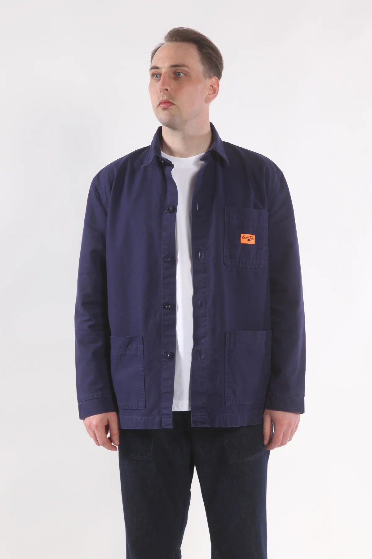 Service Works Classic Chore Shirt Dark Navy - Steranko Clothing Manchester