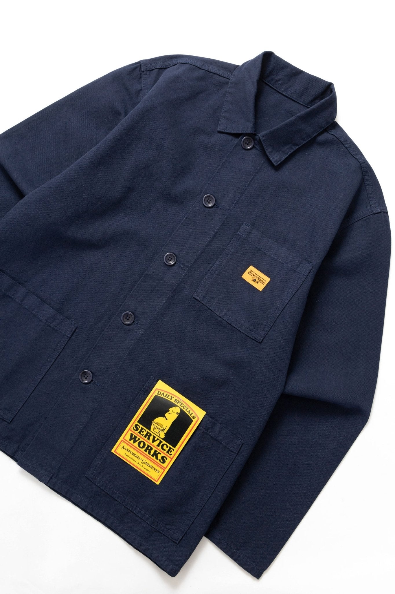 Service Works Classic Chore Shirt Dark Navy - Steranko Clothing Manchester