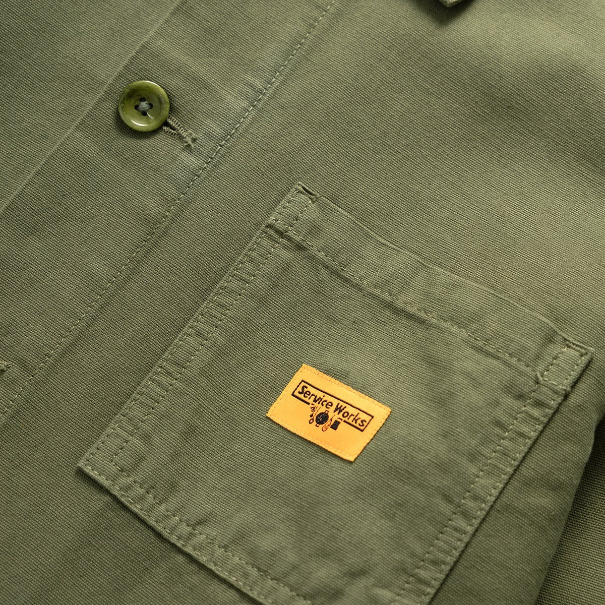 Service Works Classic Coverall Jacket Olive - Steranko Clothing Manchester