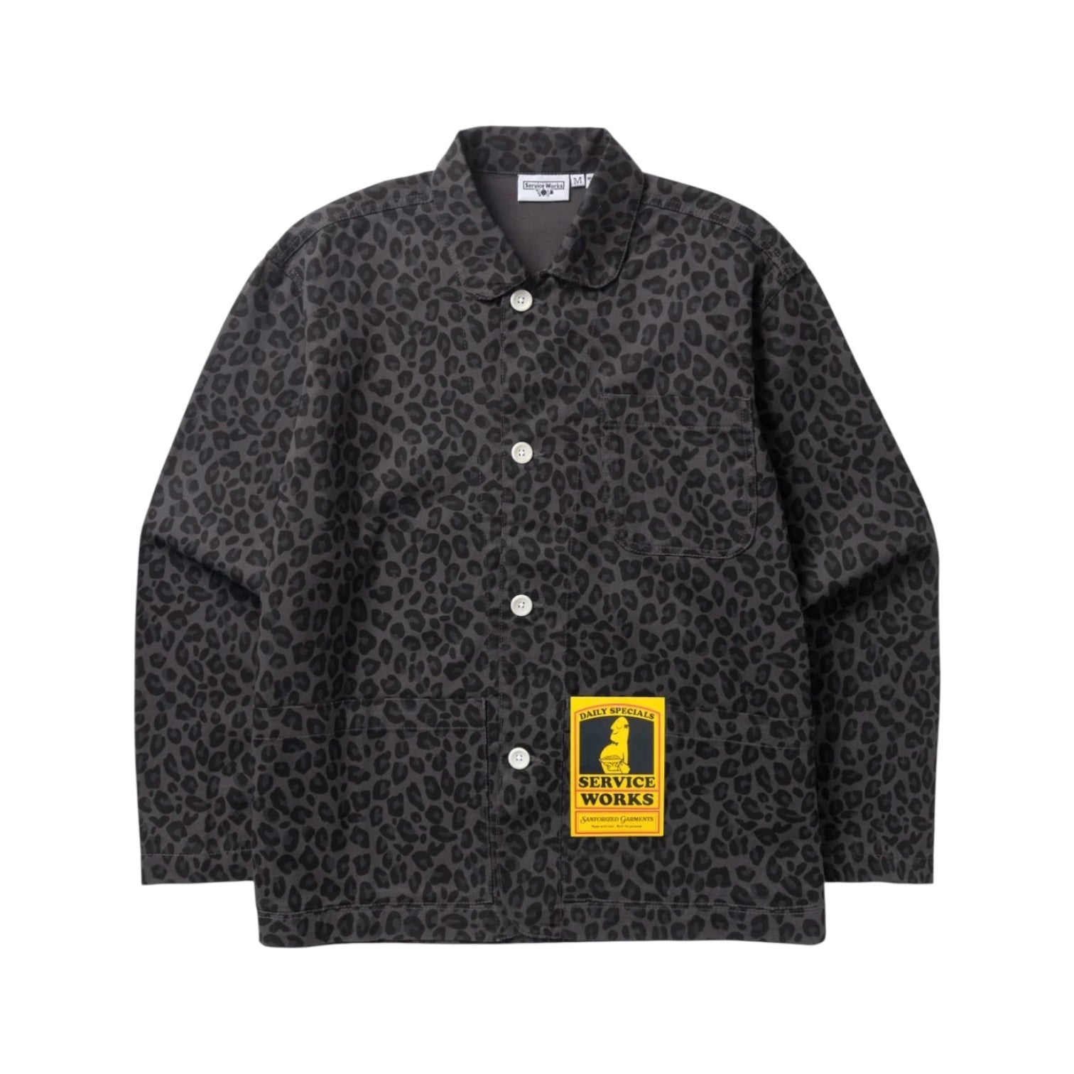 Service Works Easy Chef Shirt Black Leopard - Steranko Clothing Manchester