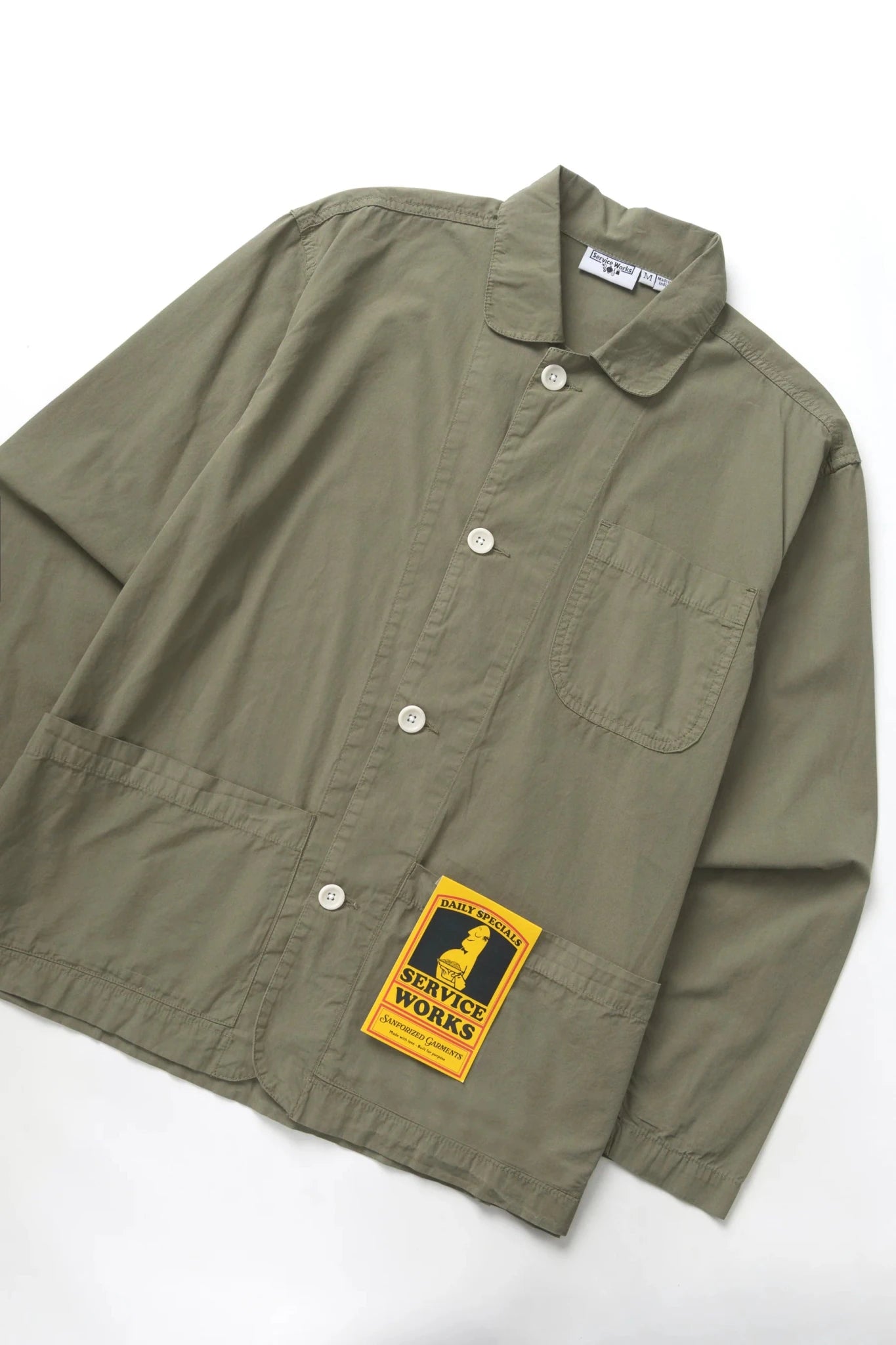 Service Works Easy Chef Shirt Olive - Steranko Clothing Manchester