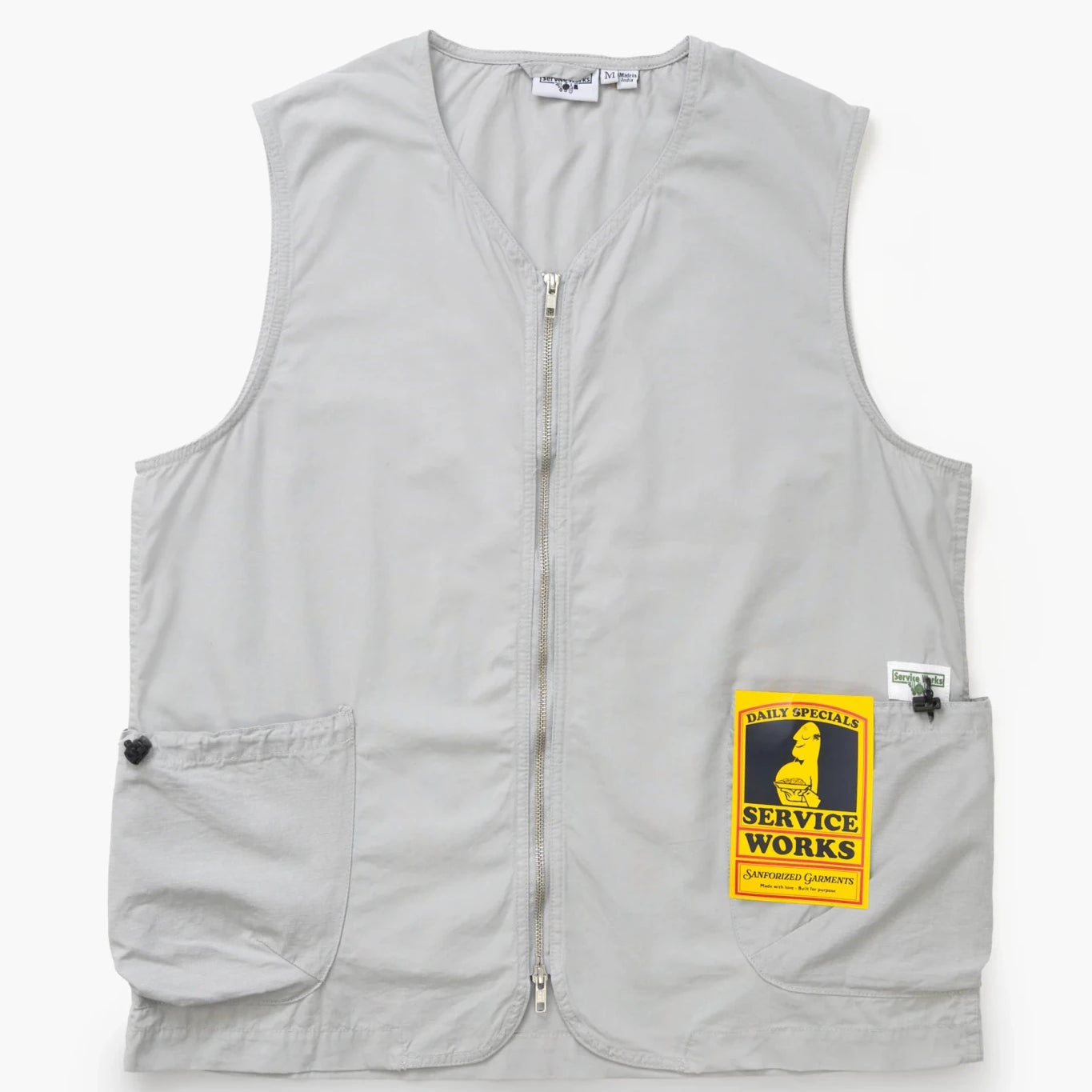 Service Works Gardener Vest Silver - Steranko Clothing Manchester