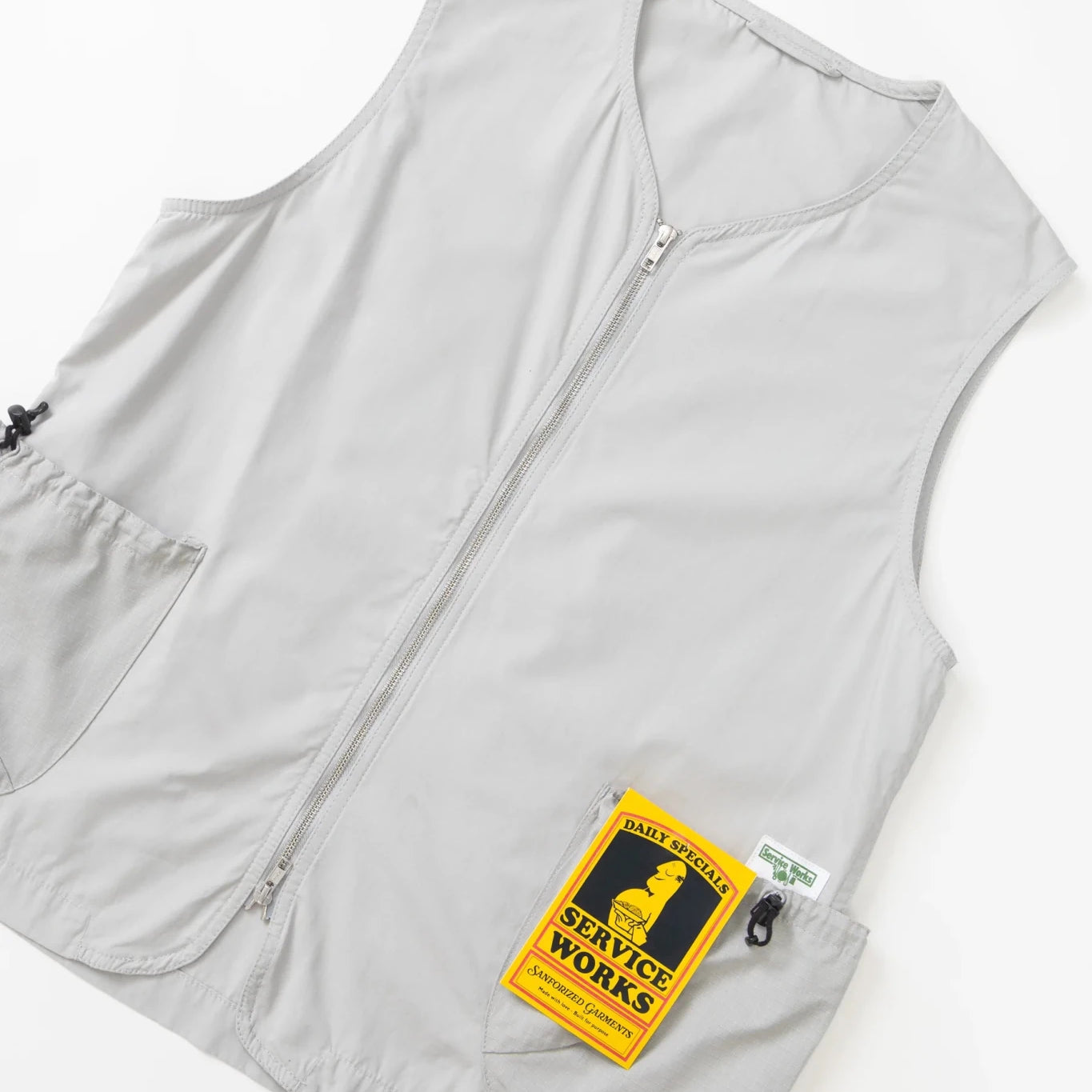 Service Works Gardener Vest Silver - Steranko Clothing Manchester