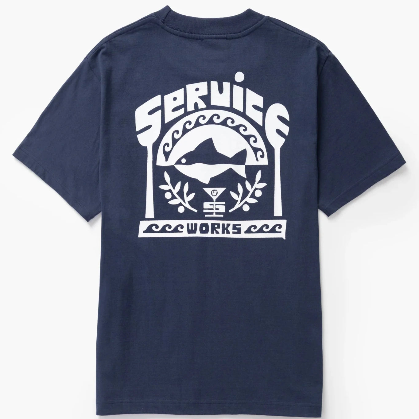 Service Works Milos Tee Navy - Steranko Clothing Manchester