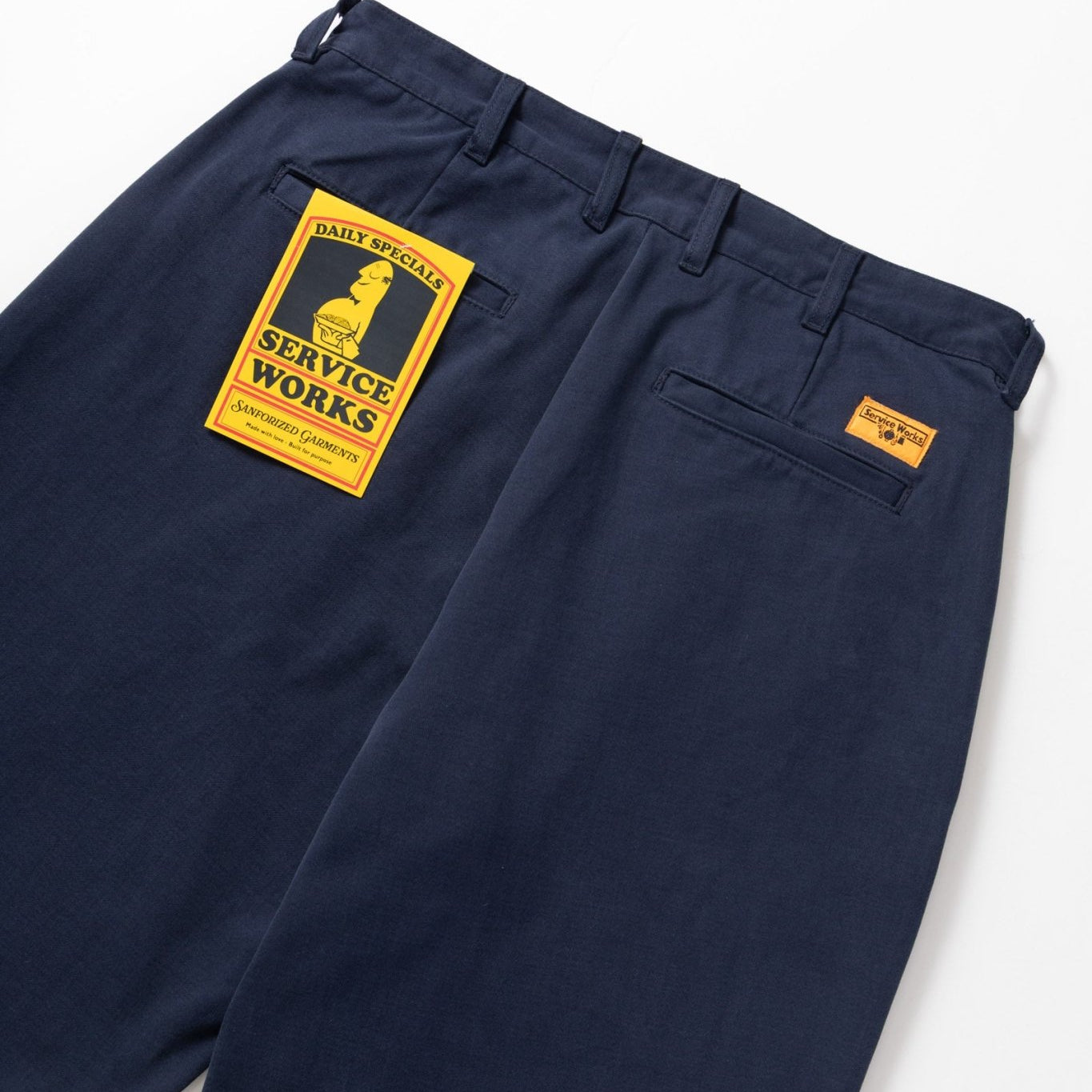Service Works Moleskin Part Timer Pant Dark Navy - Steranko Clothing Manchester