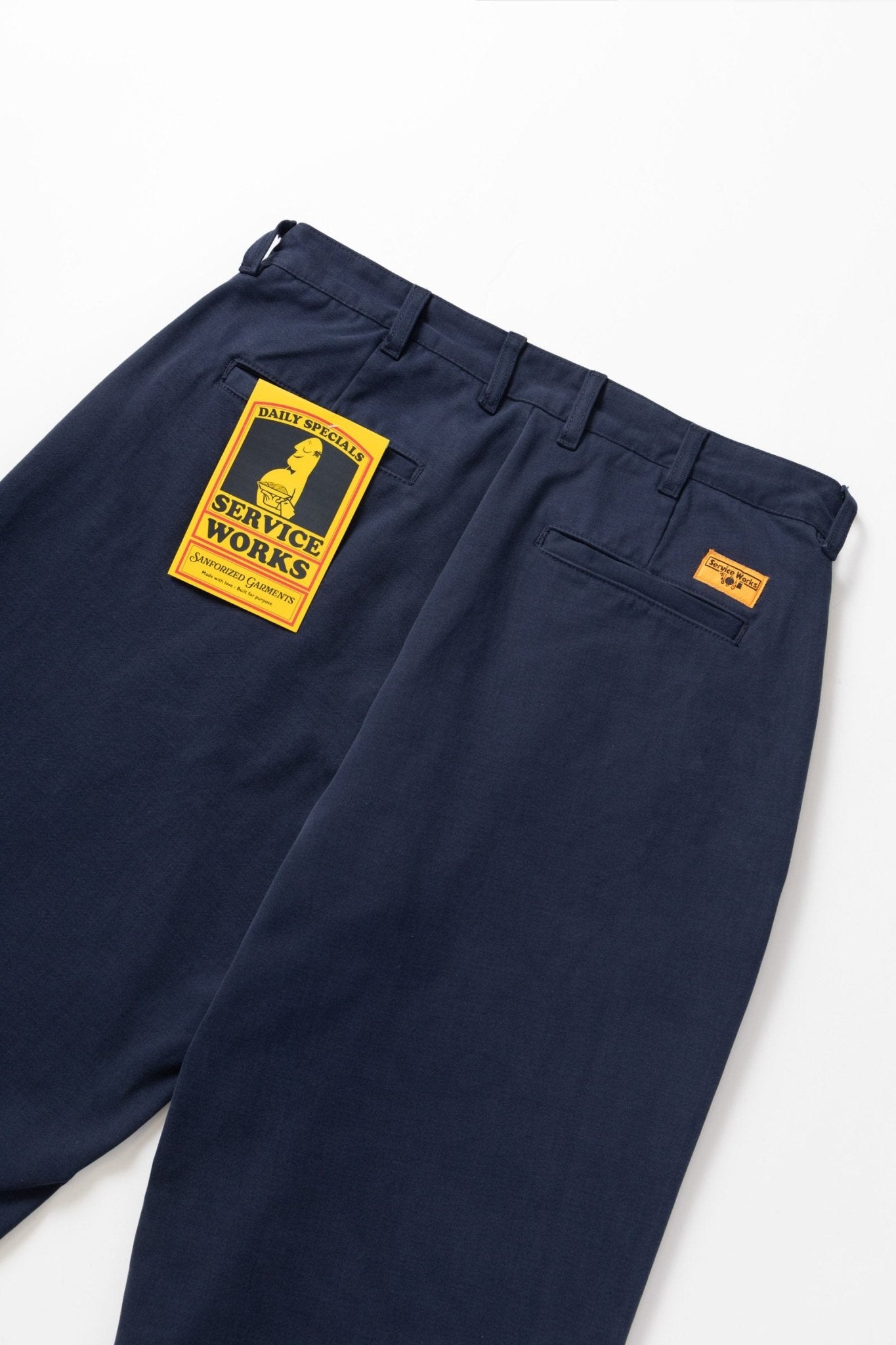 Service Works Moleskin Part Timer Pant Dark Navy - Steranko Clothing Manchester