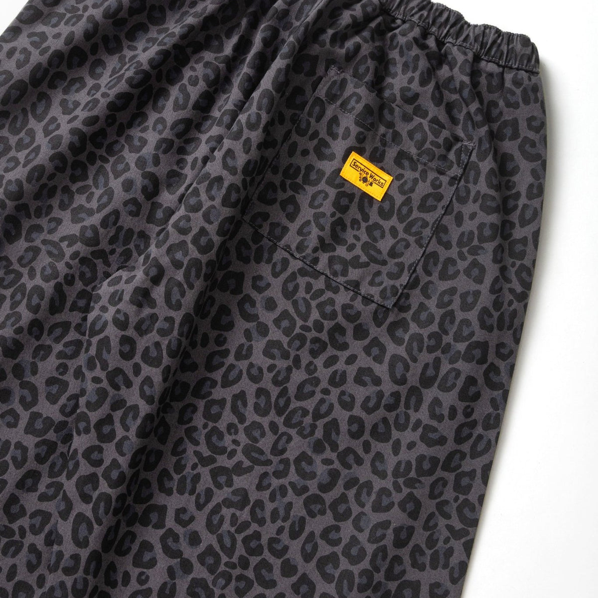 Service Works Patterned Easy Chef Pants Black Leopard - Steranko Clothing Manchester