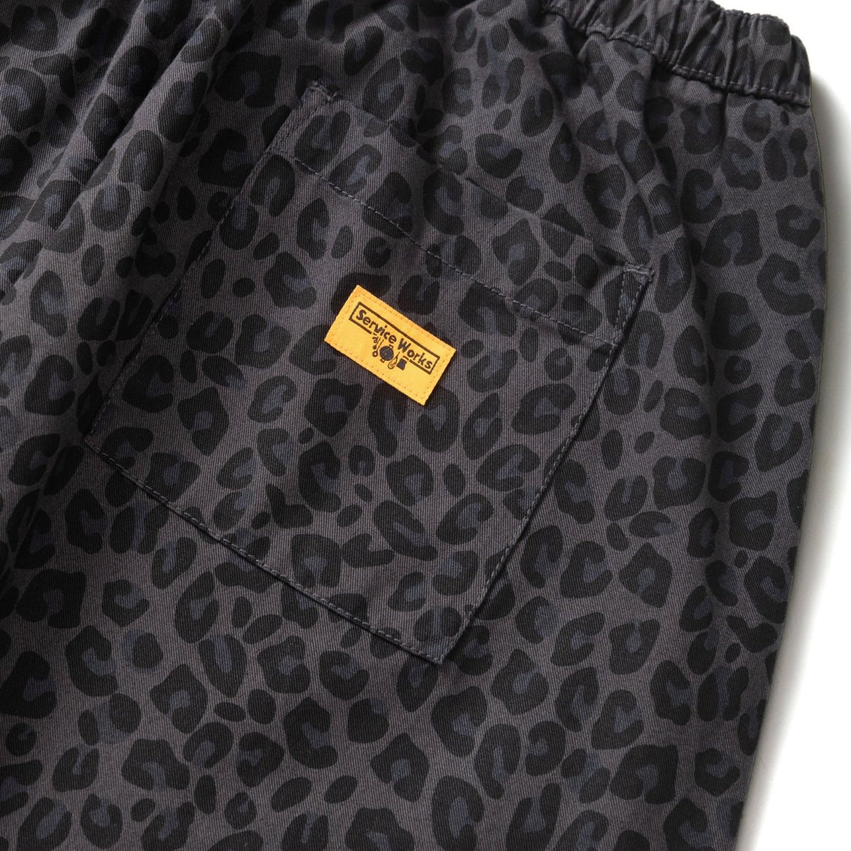 Service Works Patterned Easy Chef Pants Black Leopard - Steranko Clothing Manchester