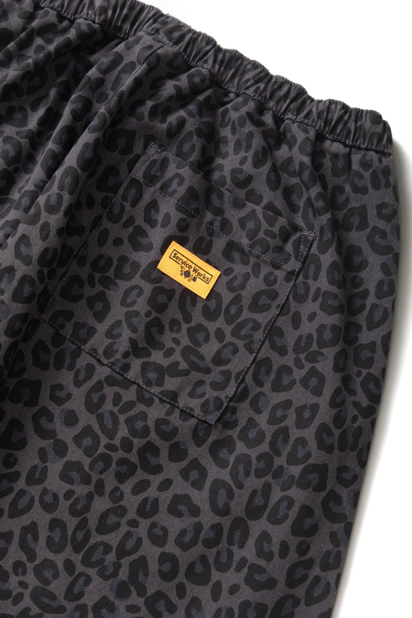 Service Works Patterned Easy Chef Pants Black Leopard - Steranko Clothing Manchester