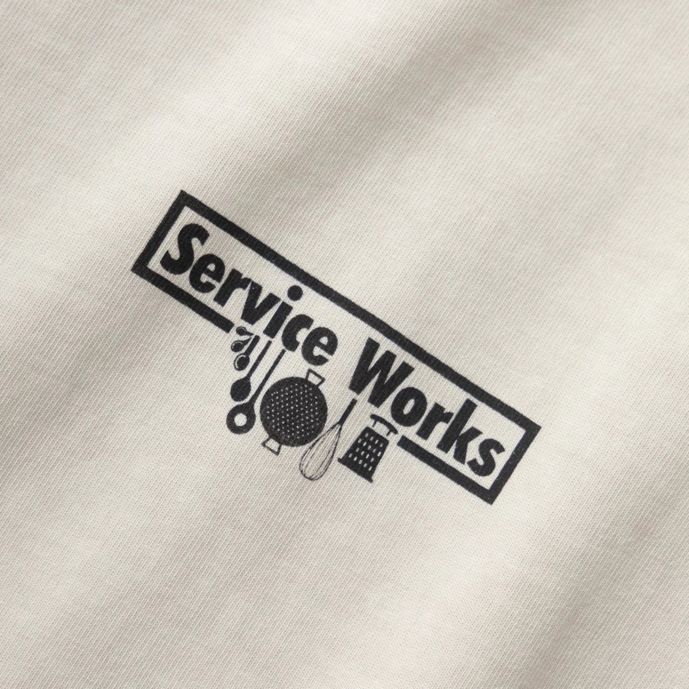 Service Works Pigment Dyed Trademark Tee Natural - Steranko Clothing Manchester