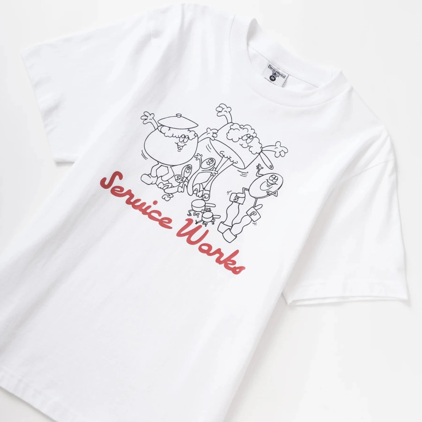 Service Works Pots & Pans Tee White - Steranko Clothing Manchester