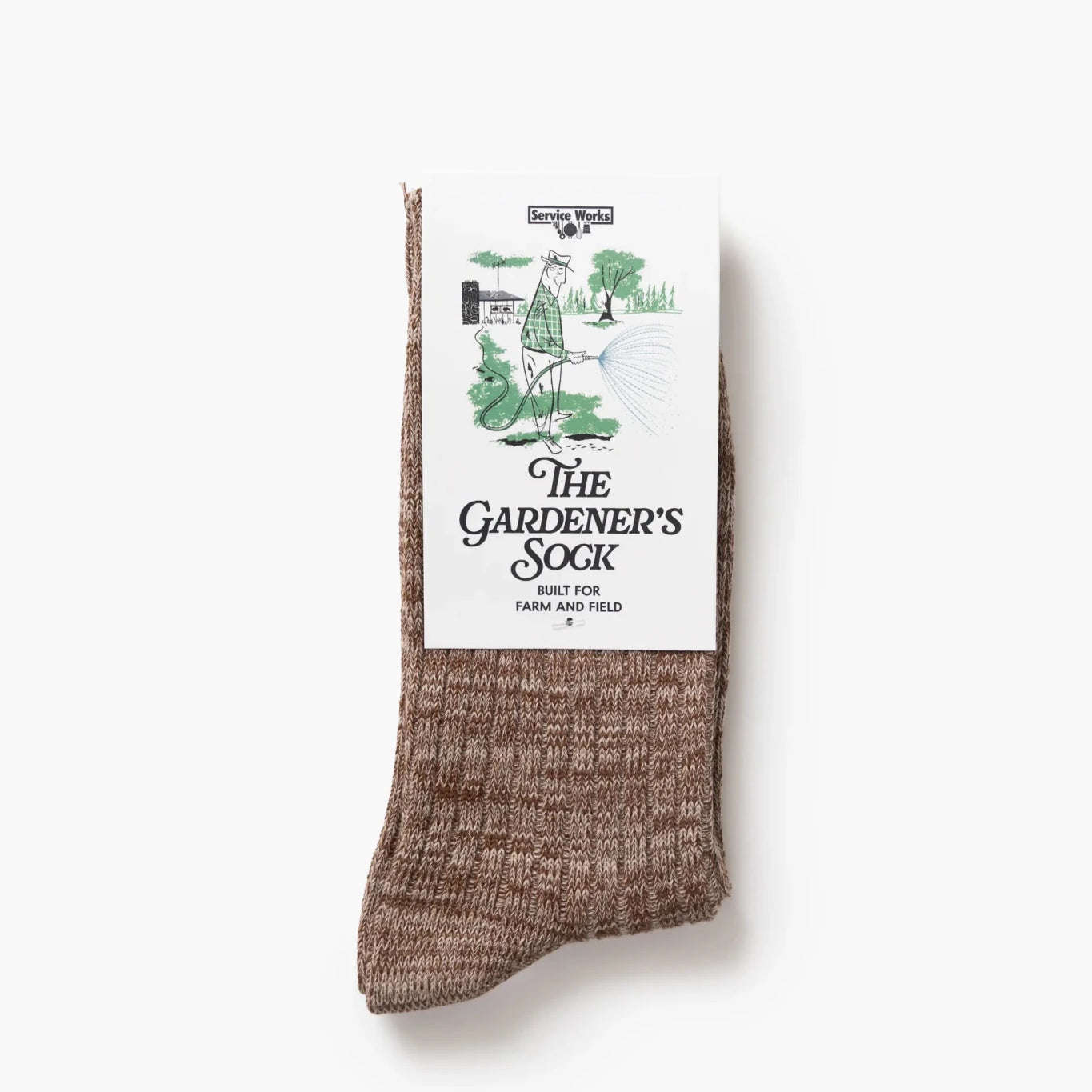 Service Works The Gardener Socks Brown - Steranko Clothing Manchester